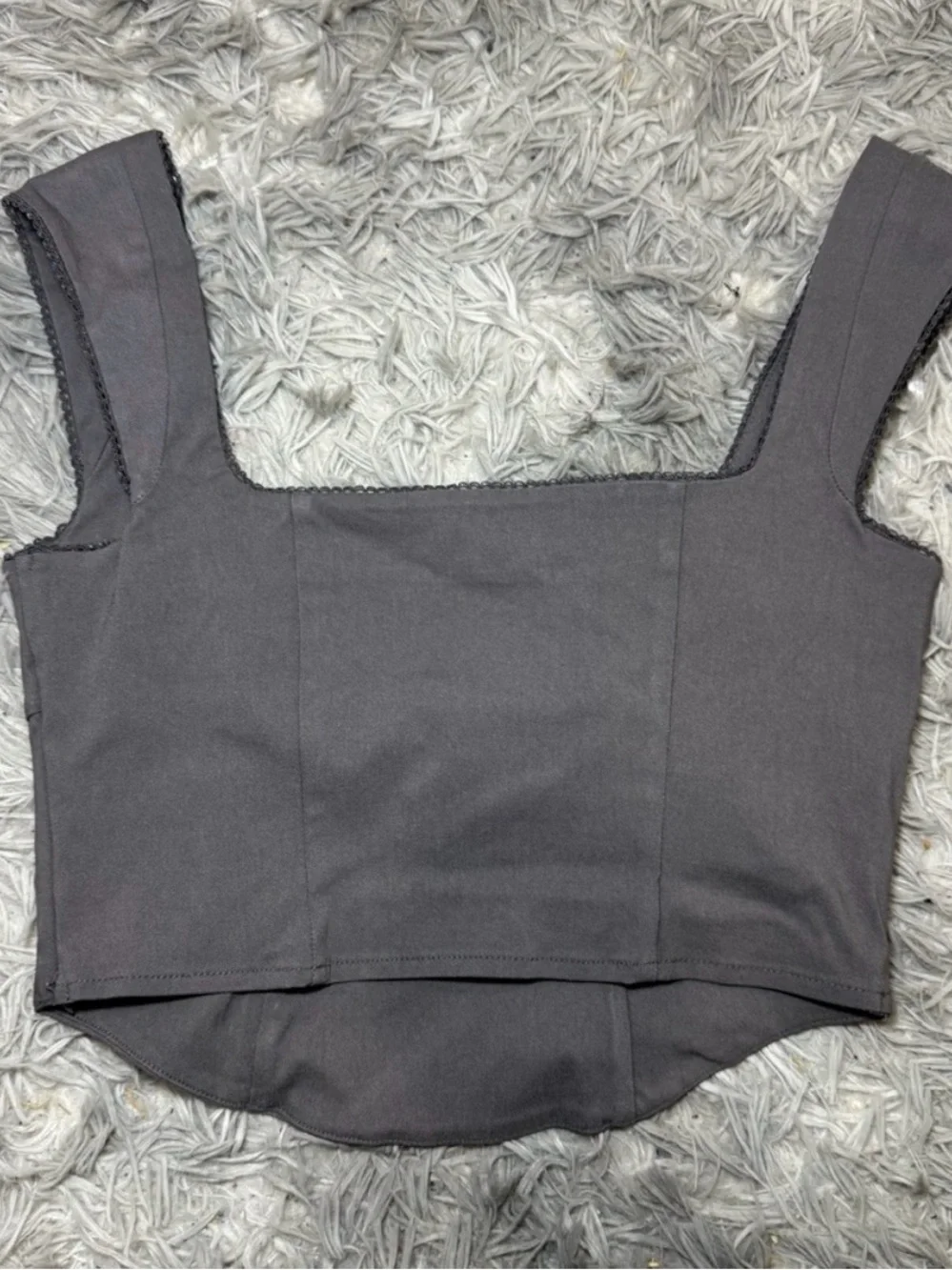 Wild Fable Gray Cap Sleeve Scoopneck Top
Size small - Picture 5 of 6